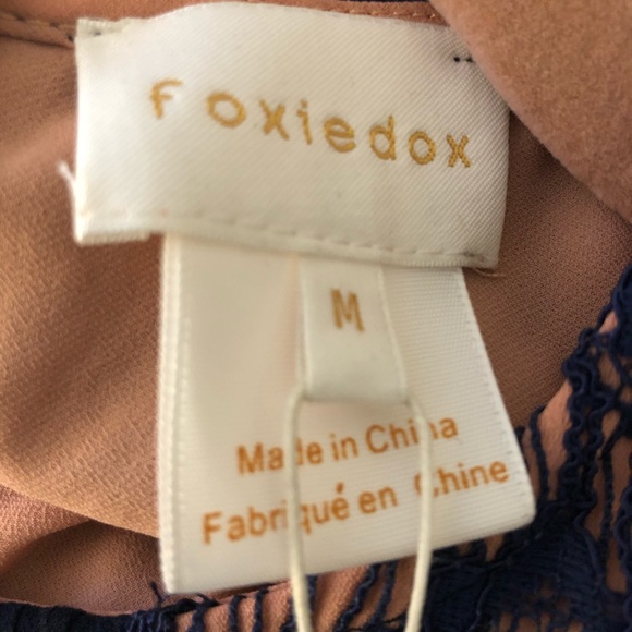 Blue Lace Foxiedox Romper - Picture 7 of 7